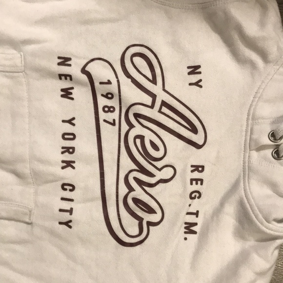White Aero1987 medium hoodie - Picture 3 of 6